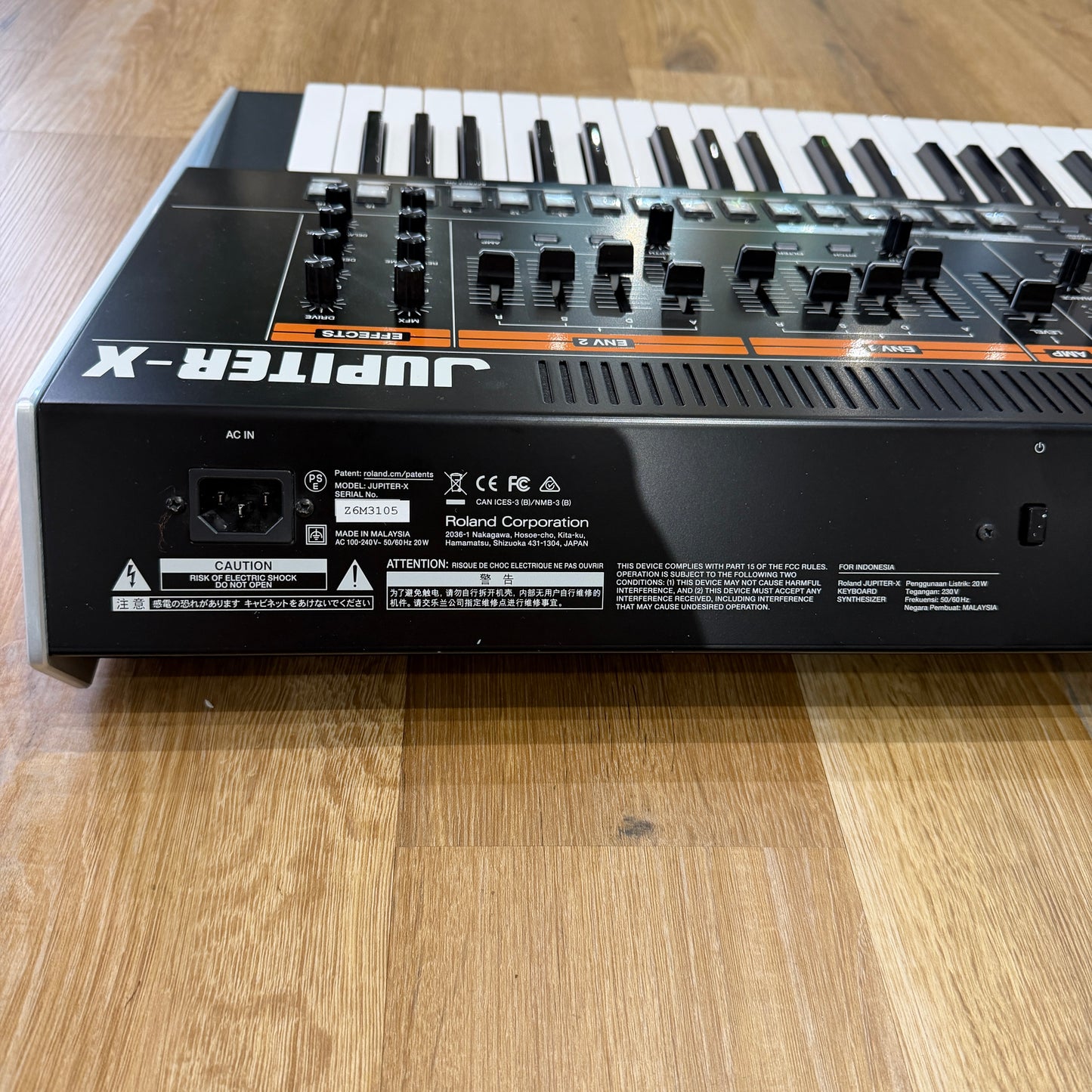 Roland Jupiter-X 61 Key Full Size Synthesizer; Serial No: Z6M3105 | Second Hand