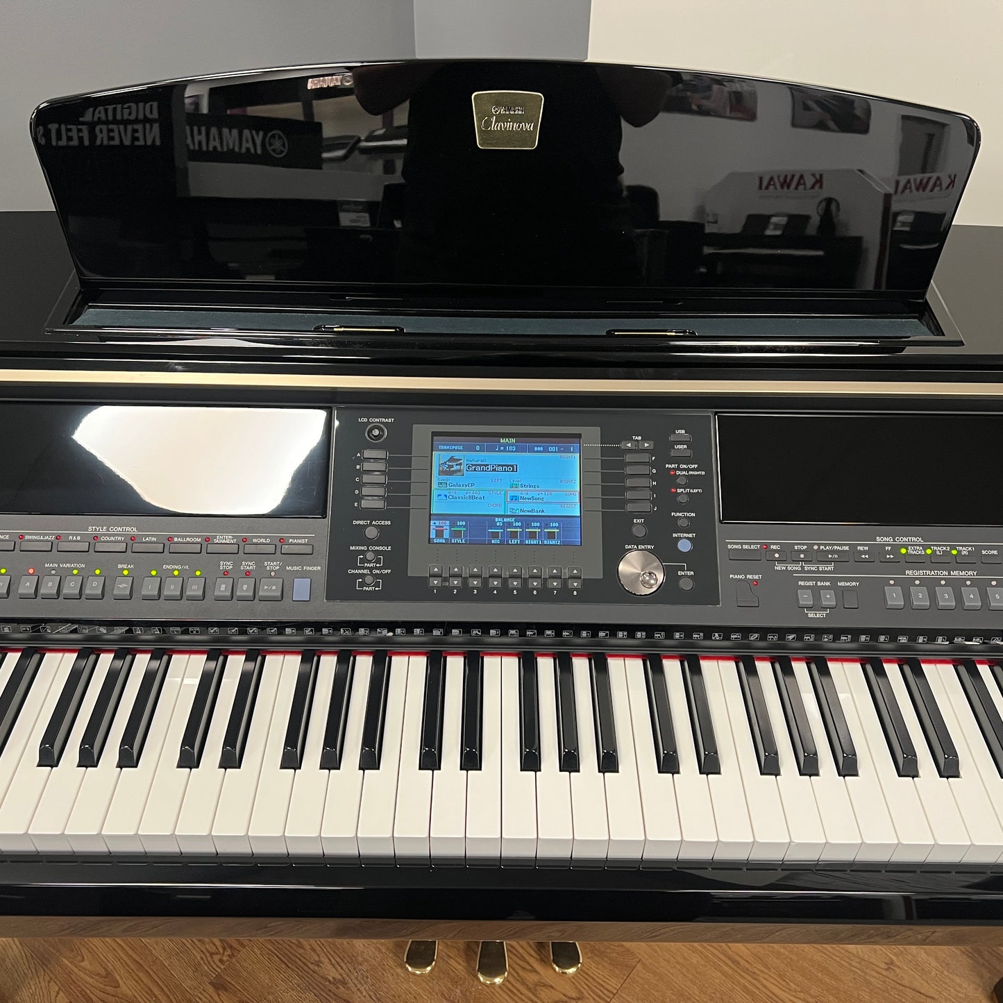 Yamaha CVP405PE Digital Piano With Matching Stool; Serial No: GBRCNY01018 | Second Hand