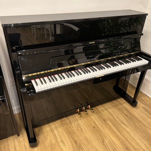 Second Hand Petrof P118 P1 Upright Piano; Polished Ebony: Serial No: 605576