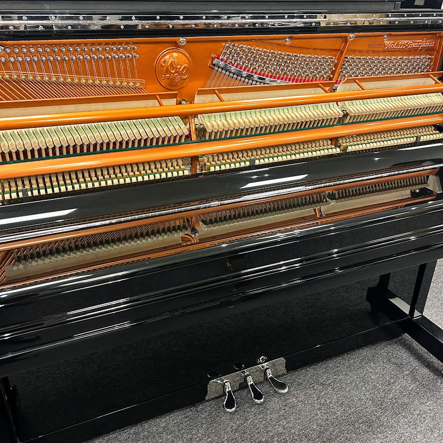 Wendl & Lung 115 Upright Piano in Polished Ebony; WL51727 | Second Hand