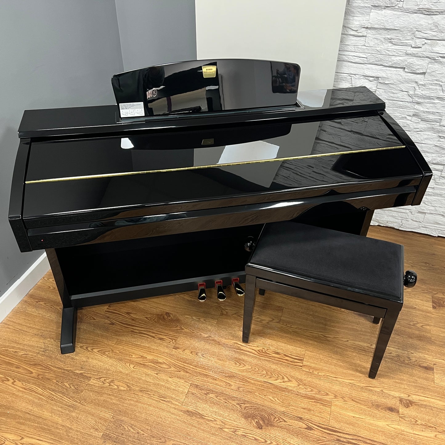 Yamaha CVP403 Polished Ebony Digital Piano With Matching Stool; Serial No: GBRCNZ01023 | Second Hand