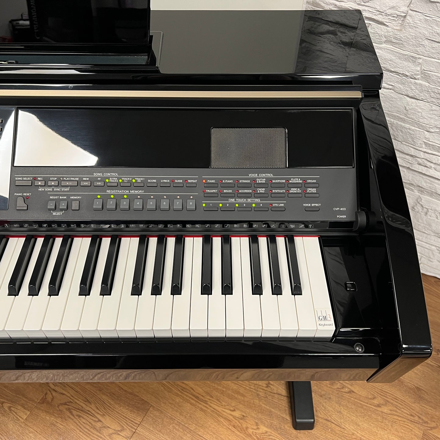 Yamaha CVP403 Polished Ebony Digital Piano With Matching Stool; Serial No: GBRCNZ01023 | Second Hand