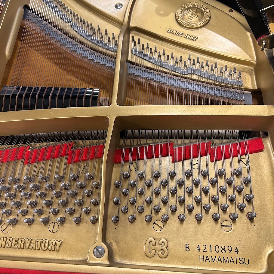 Yamaha C3 Polished Ebony Grand Piano Upright Piano Serial No: 4210894 | Second Hand