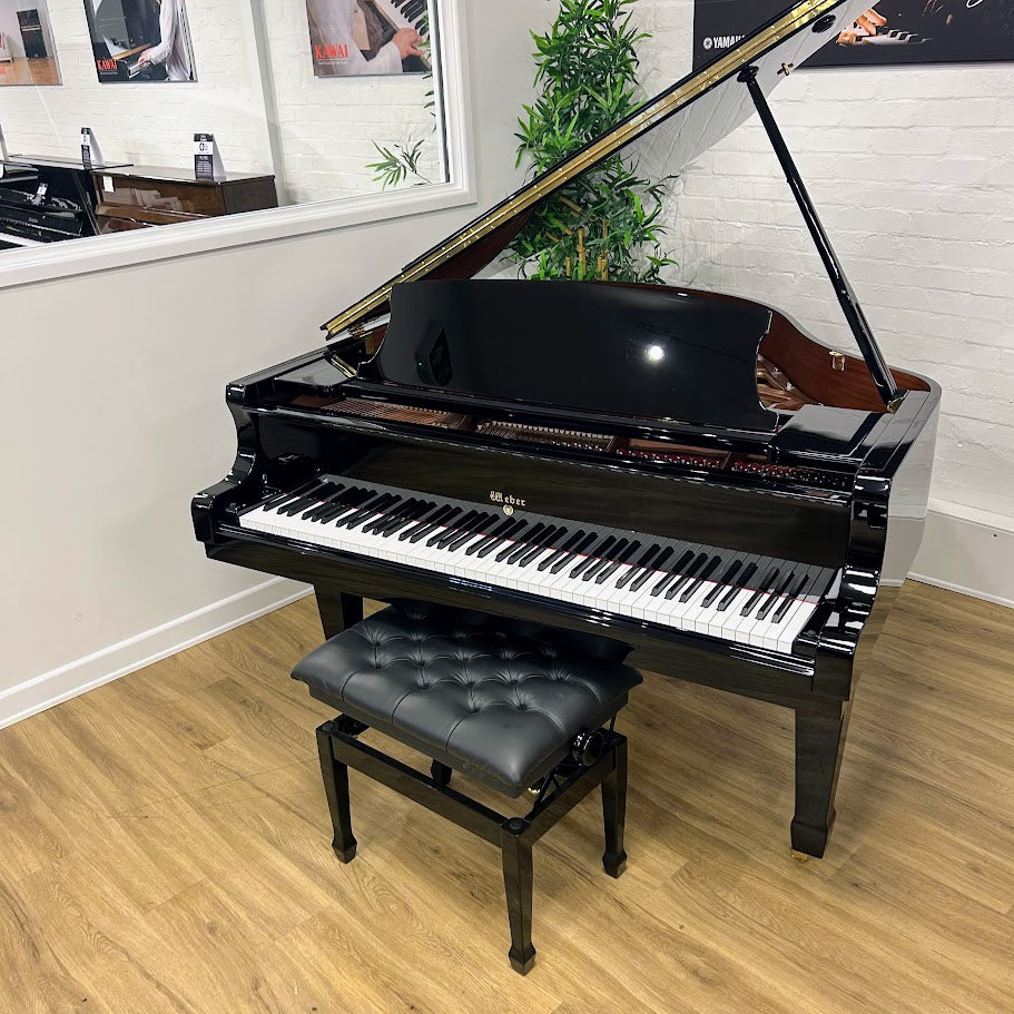 Weber W150 Grand Piano in Polished Ebony: Serial No: TG0024577 | Second Hand