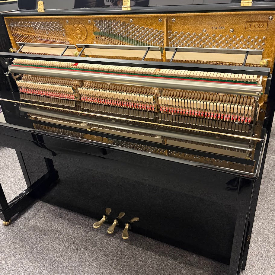 W Hoffmann T122 Upright Piano; Polished Ebony: Serial No: 167056| Second Hand