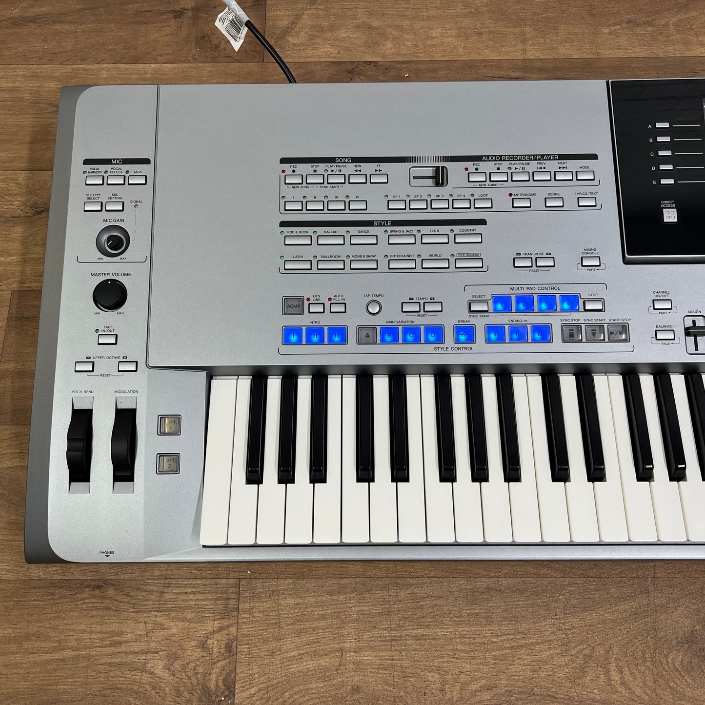 Yamaha Tyros 5 76 Keyboard With Speaker System; Serial No: BAVY01005 | Second Hand