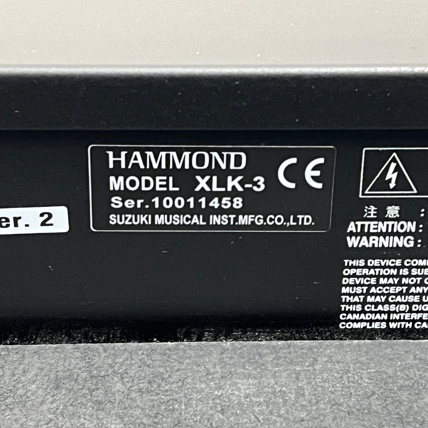 Hammond XLK3 Lower Manual for XK3 Organ incl CU1 Half Moon switch & Carry Bag; Serial No: 10011458 | Second Hand