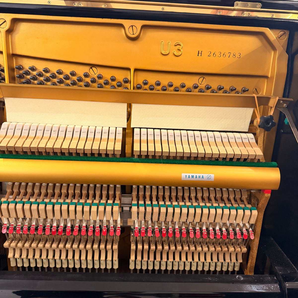 Yamaha U3 Upright Piano in Polished Ebony: Serial No: H2636783 | CERTIFIED RECONDITIONED