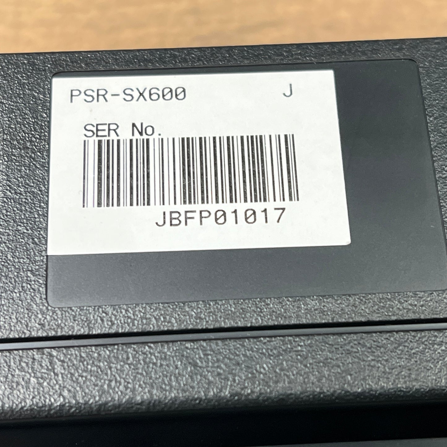 Yamaha PSR SX600 Keyboard; Serial No: JBFP01017 | Second Hand