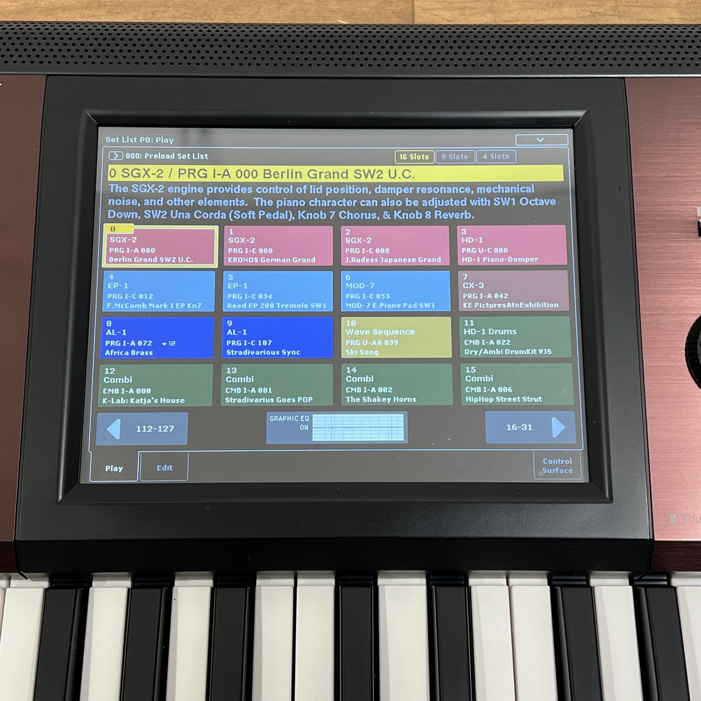 Korg Kronos 2 88-LS Keyboard; Serial No: 261932 | Second Hand