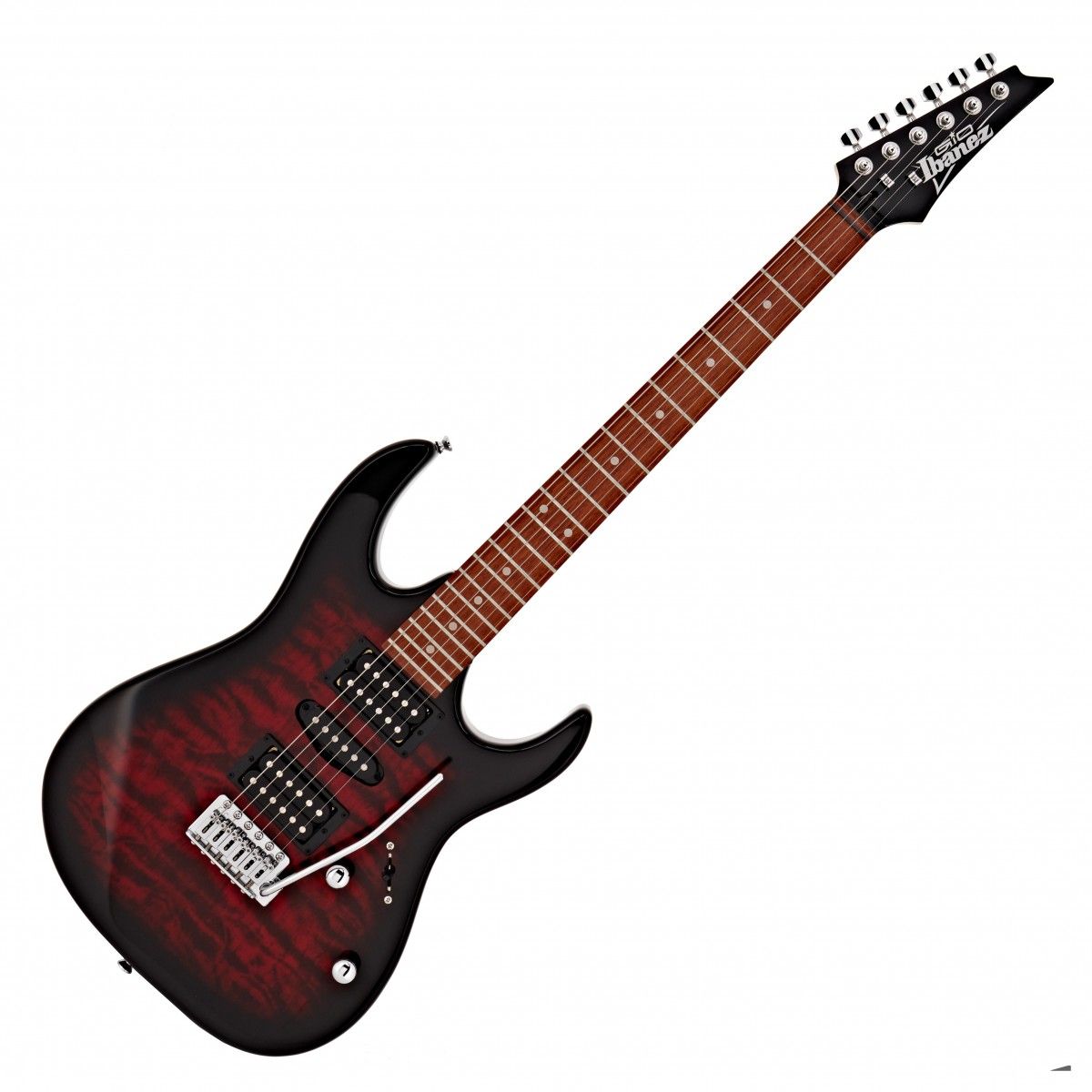Ibanez GRX70QA Electric Guitar Kit | Transparent Red Burst