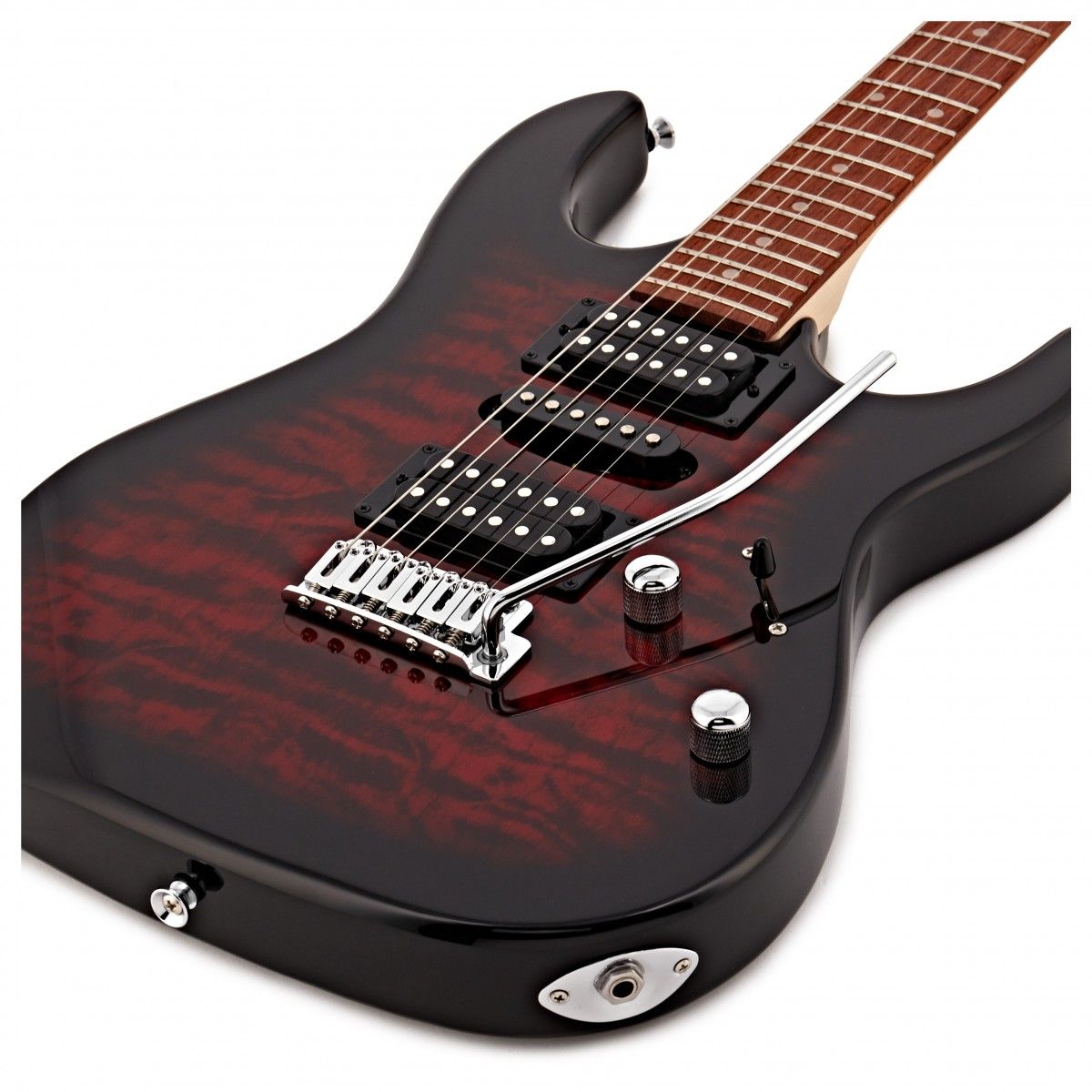 Ibanez GRX70QA Electric Guitar Kit | Transparent Red Burst
