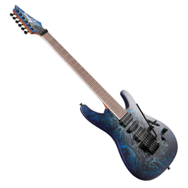 Ibanez S770-CZM Electric Guitar; Cosmic Blue Frozen Matte