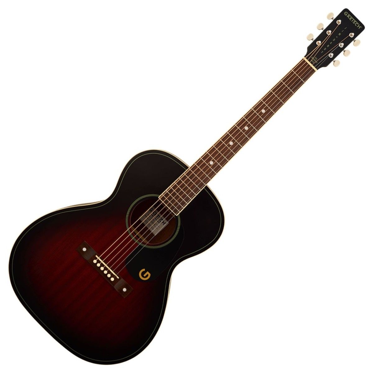 Gretsch Jim Dandy Concert Acoustic Guitar; Deep Cherry Burst