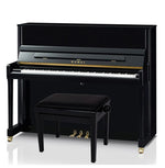 Kawai K300 Upright Piano; Polished Ebony