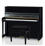Kawai K300 Upright Piano; Polished Ebony