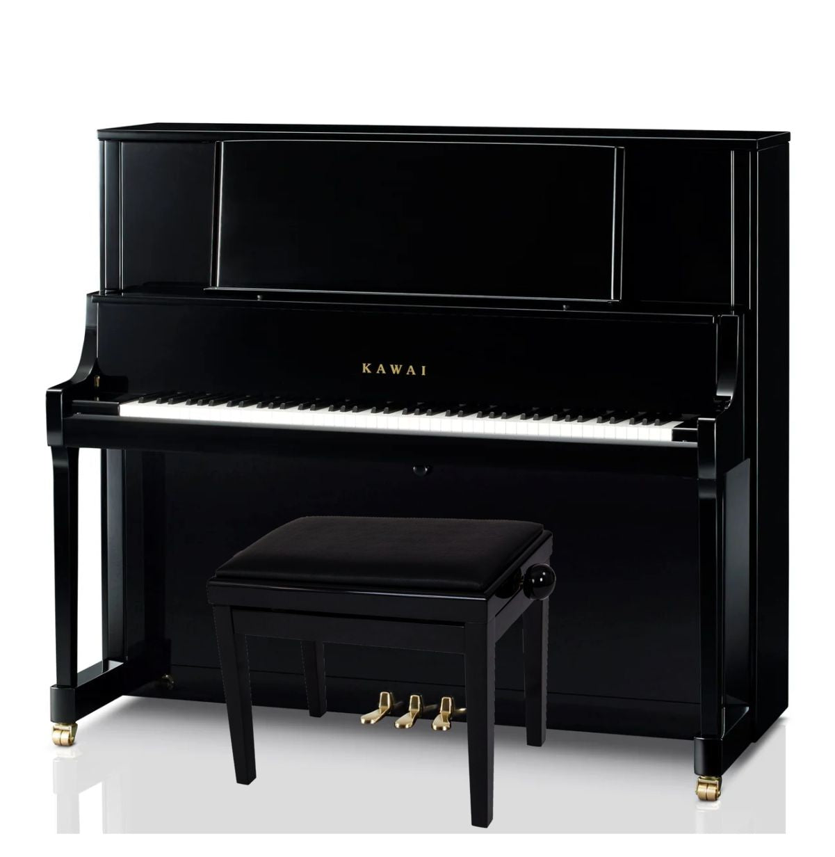 Kawai K800-AS Upright Piano; Polished Ebony