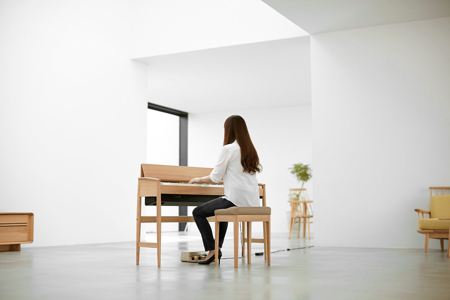 Roland Kiyola KF10 Artisan Digital Piano With Solid Wood Cabinet; Oak