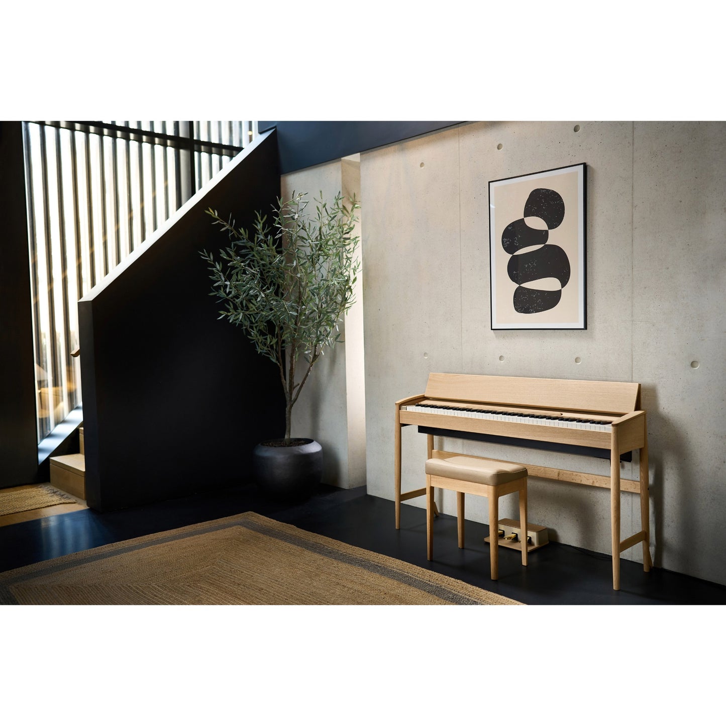 Roland Kiyola KF-20 Pure Oak | Bundle including matching bench