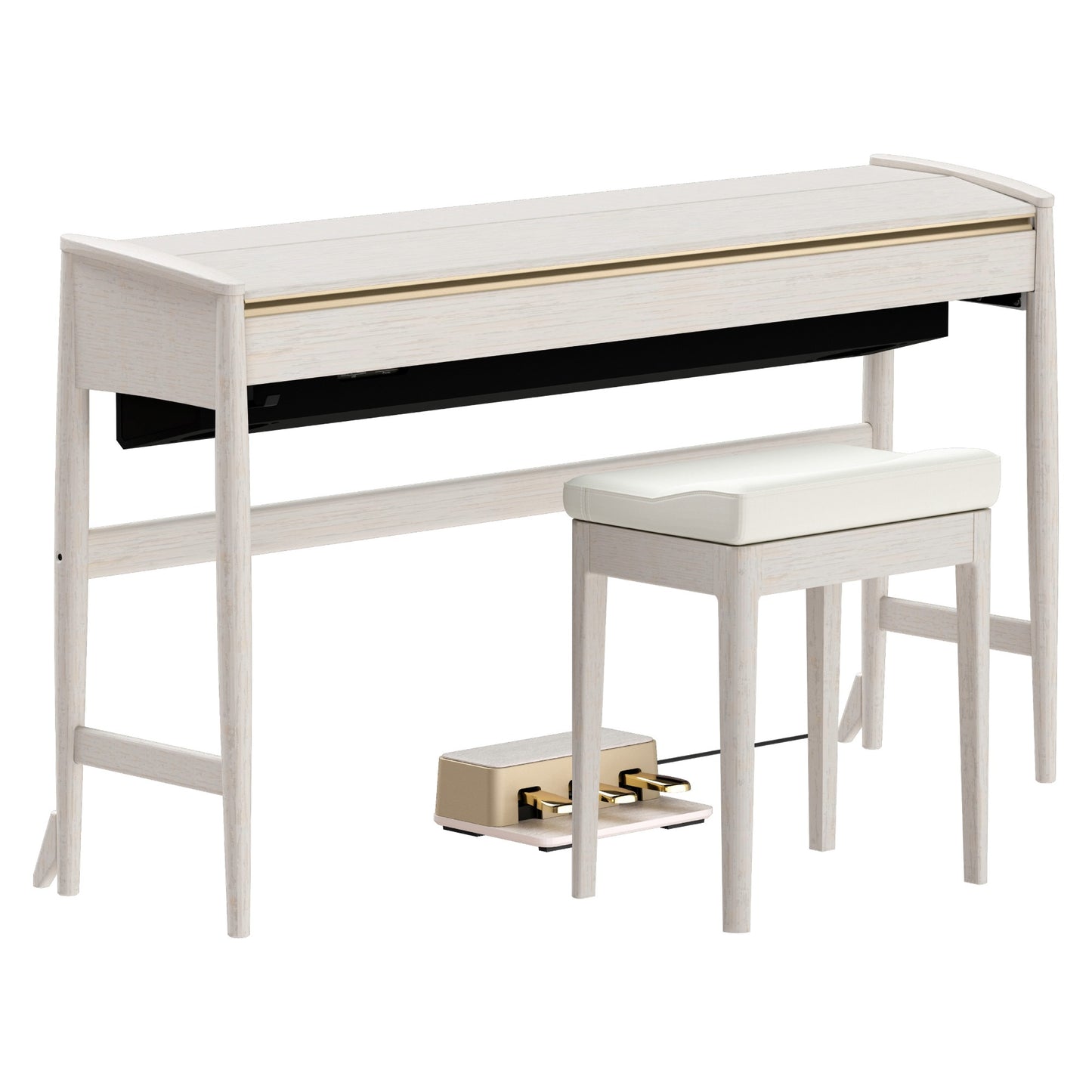 Roland Kiyola KF-20 Sheer White | Premium Bundle Incl RH300 Headphones & Bench