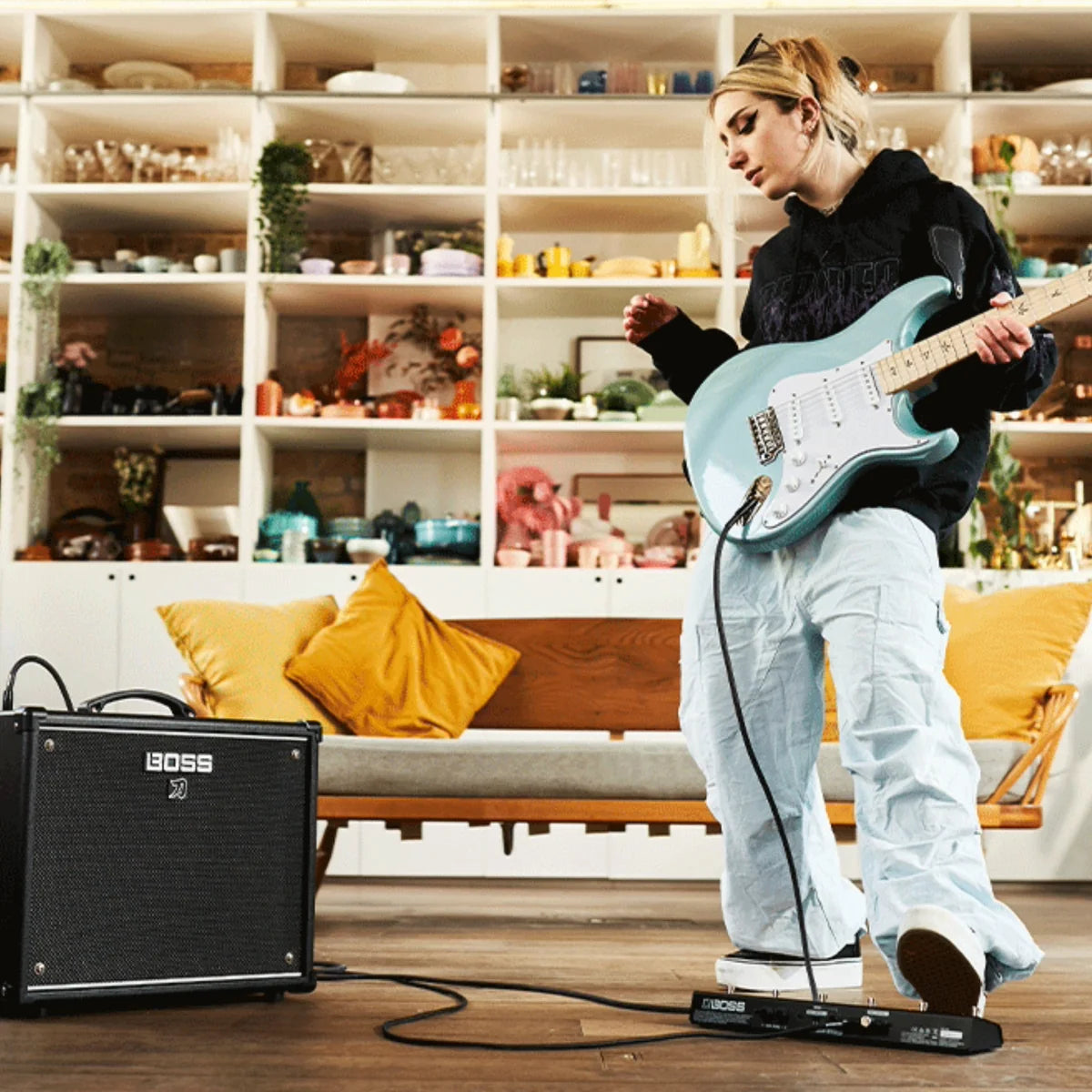 Boss KATANA 50 EX GEN 3 Guitar Amp Bundle With Bluetooth Adaptor