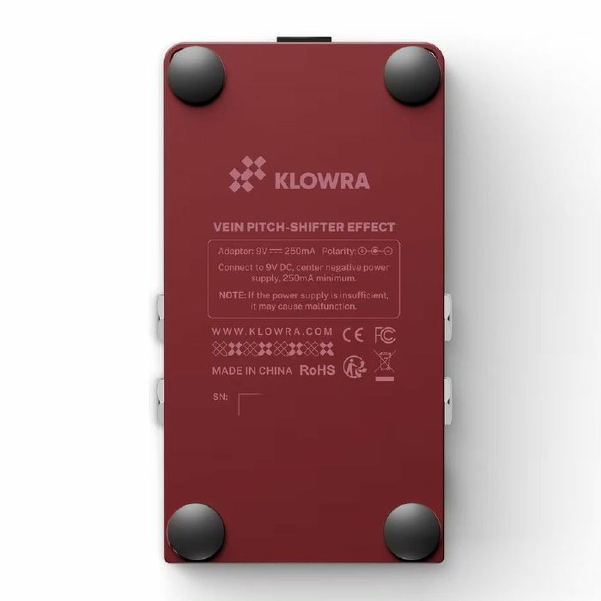 Klowra Effects Vein Pitch Shifter Pedal | With FREE Pedal Topper