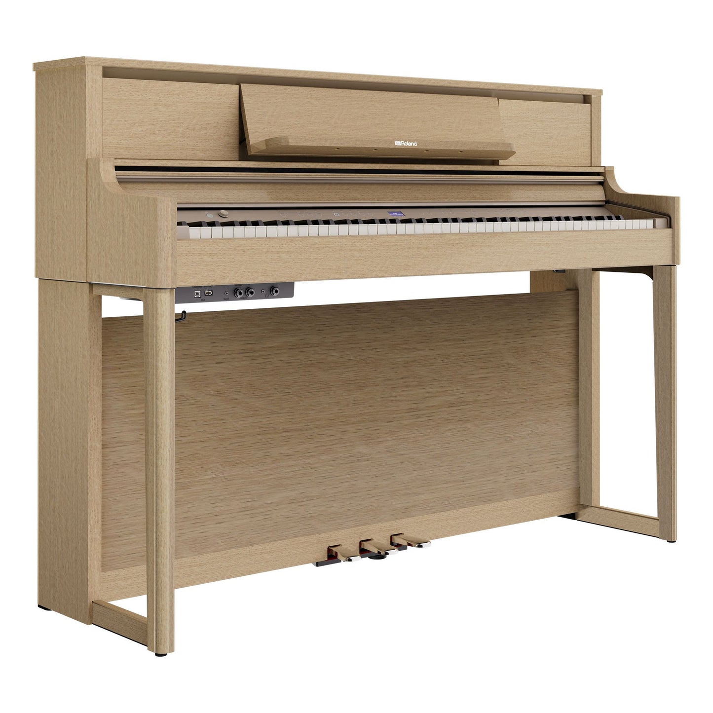 Roland LX5 Digital Piano Branded Package; Light Oak