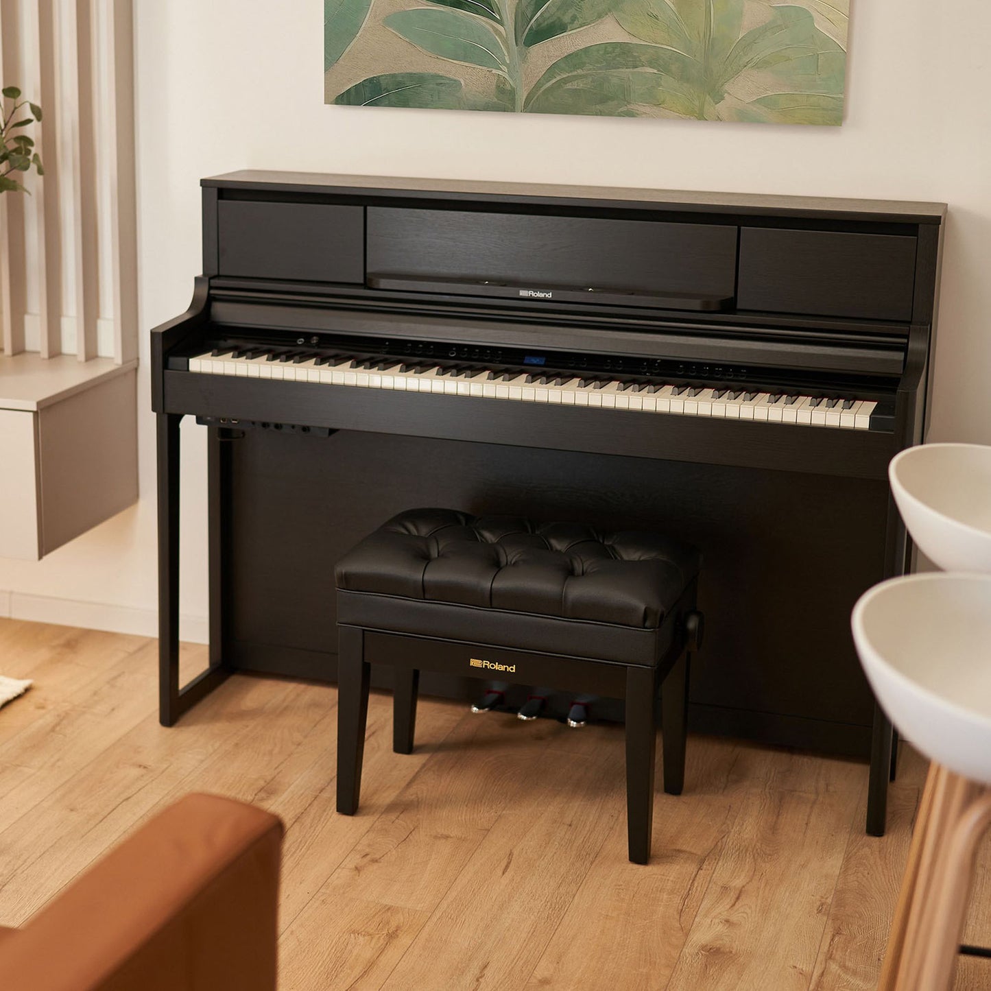 Roland LX5 Digital Piano Value Package; Polished Ebony