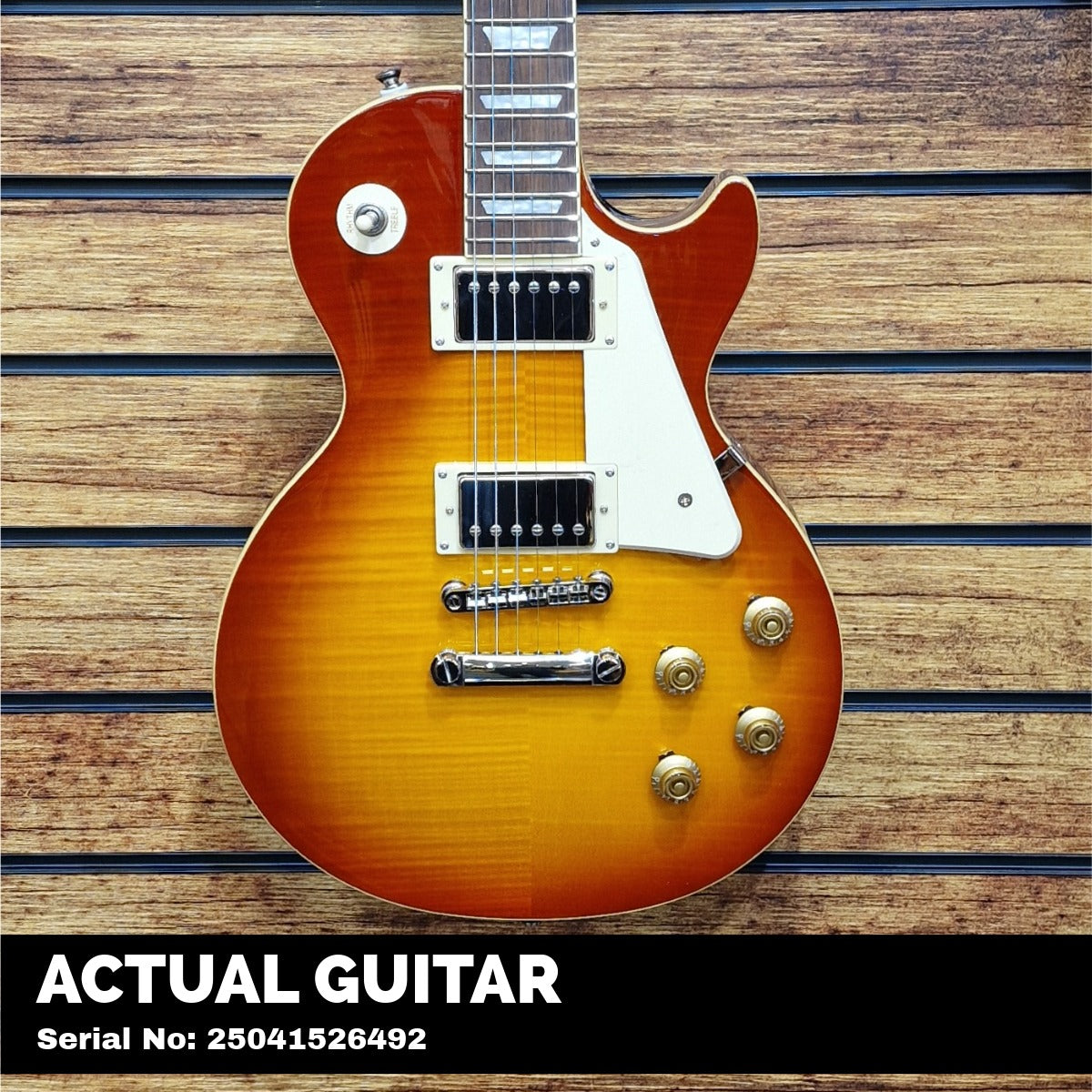 Epiphone Les Paul Standard 50s Figured (Incl. Premium Gig Bag) | Washed Cherry Sunburst