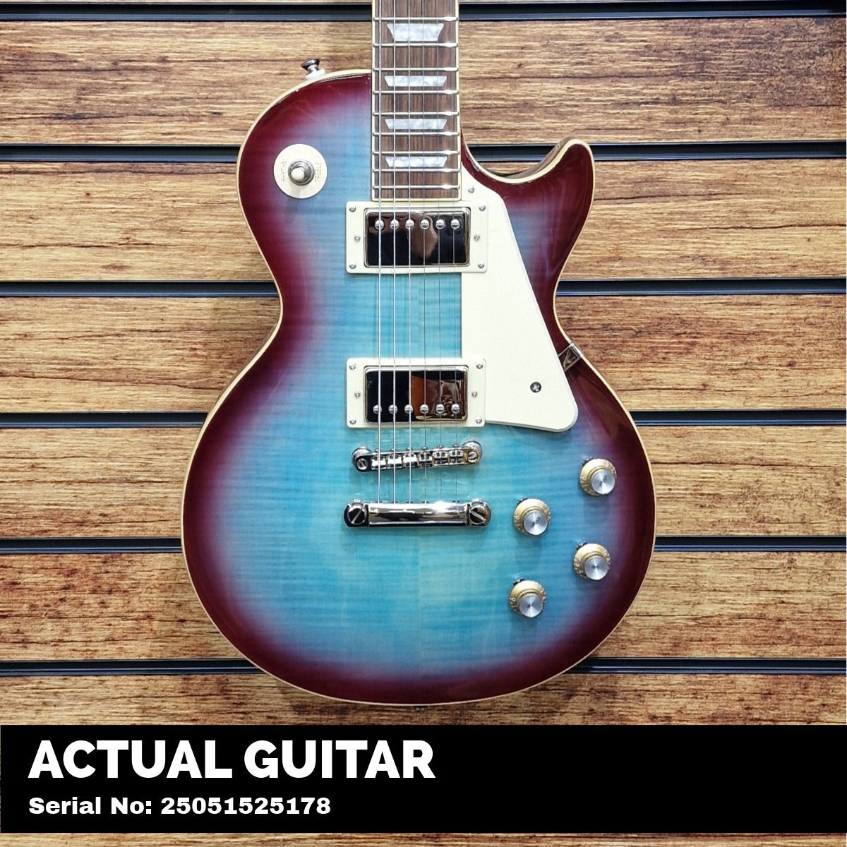 Epiphone Les Paul Standard 60s Figured (Incl. Premium Gig Bag) | Blueberry Burst