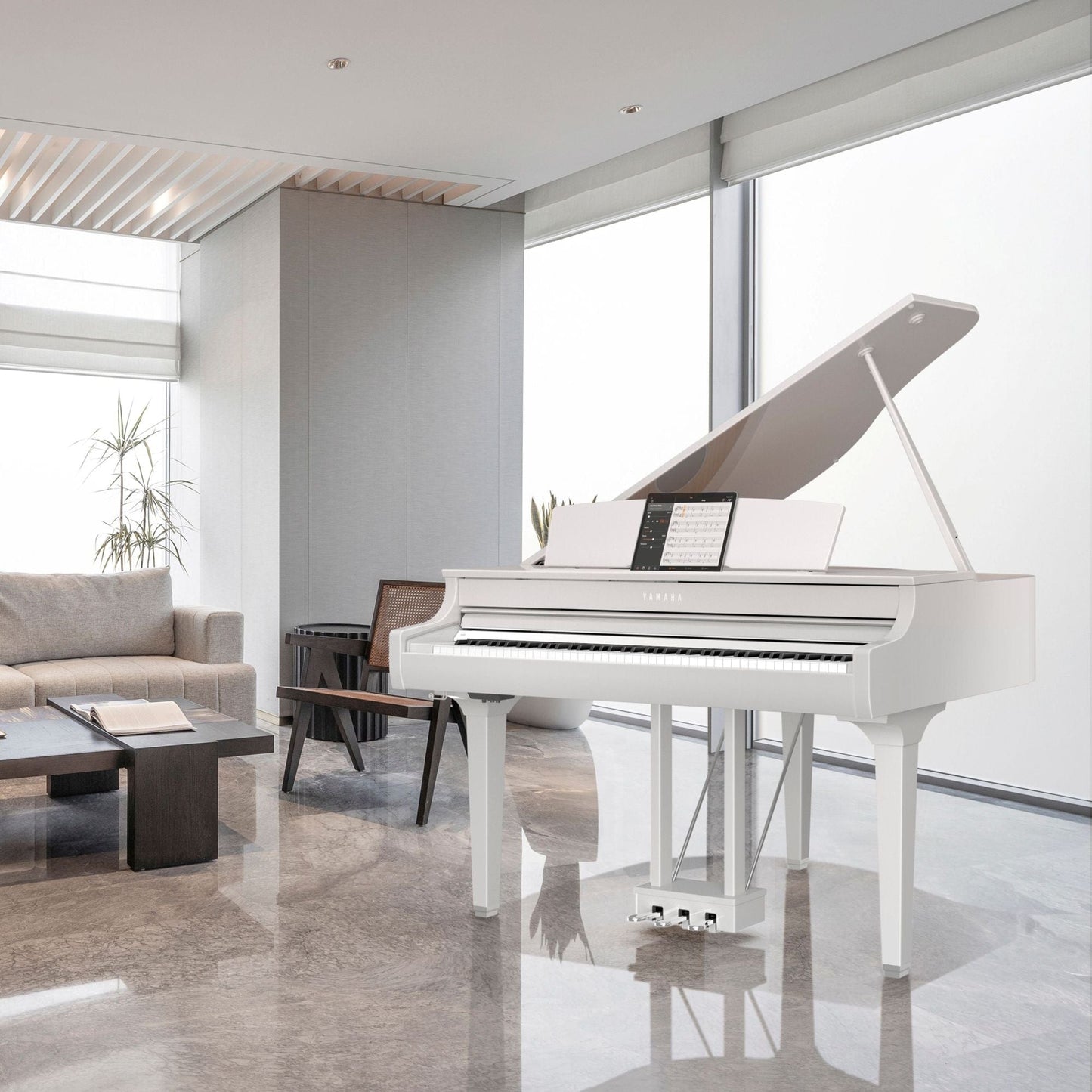 Yamaha CSP295GP Digital Grand Smart Piano; Polished White