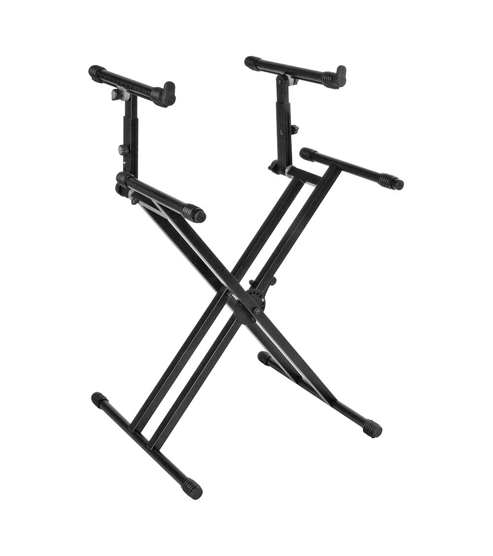 Quiklok QL742 Heavy Duty Double Tier Keyboard Stand