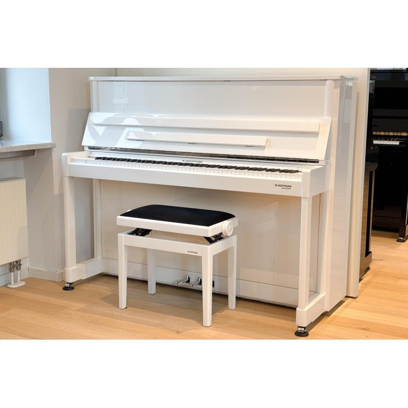 W. Hoffmann Professional P120 Upright Piano in Polished White