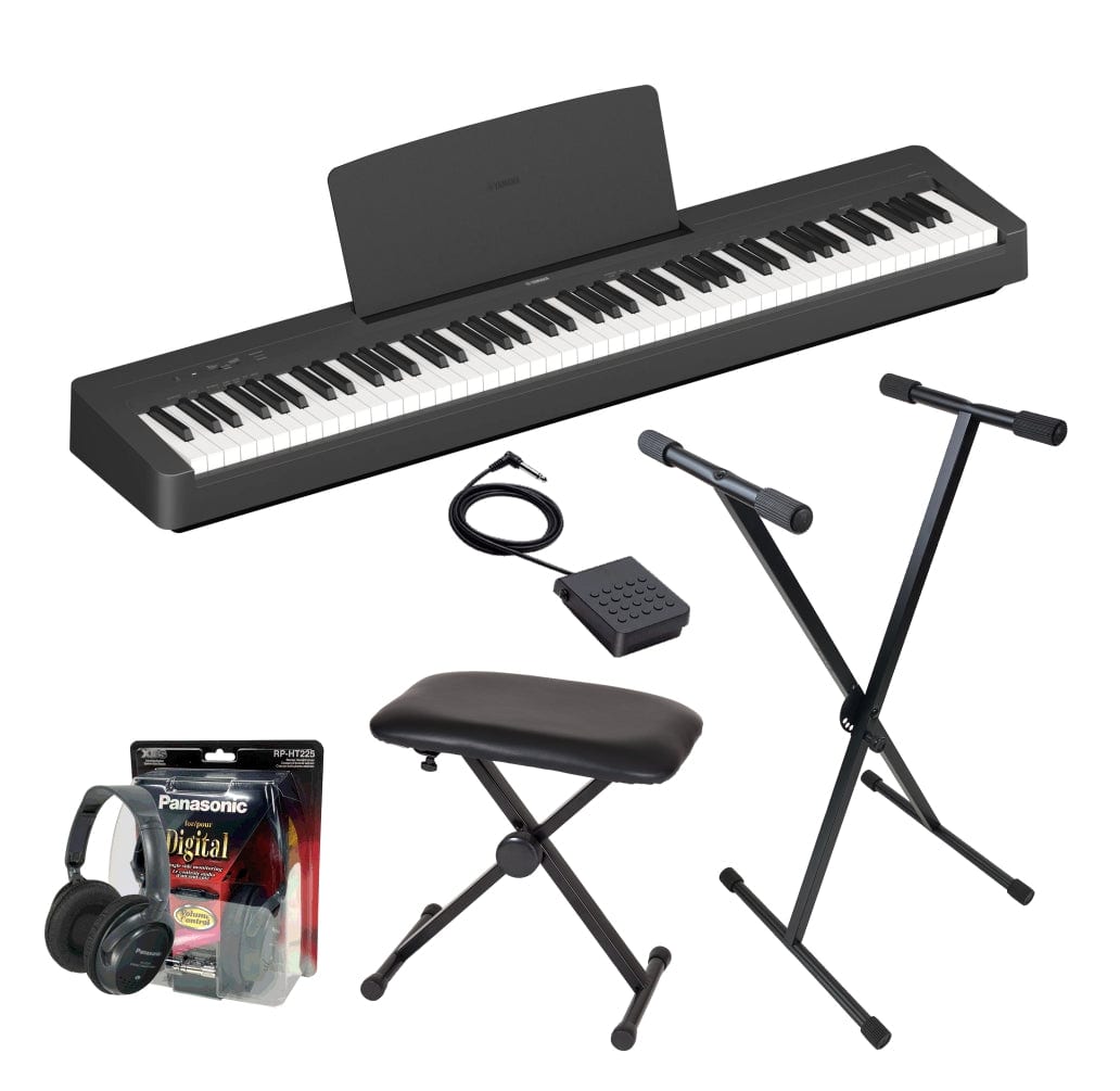 Yamaha P145BT Bluetooth Portable Piano Value Package