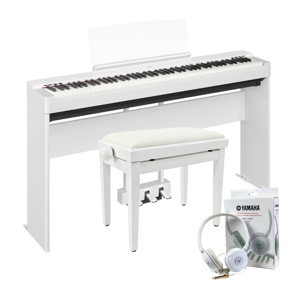 Yamaha P225 White Piano Elite Package | £50 CASHBACK OFFER