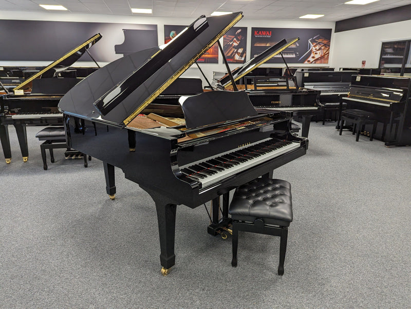 Reconditioned Yamaha C3 Polished Ebony Grand Piano Upright Piano with Matching Stool Serial No: B2531979