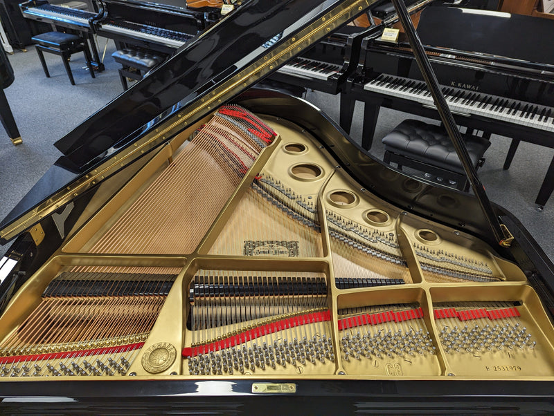 Reconditioned Yamaha C3 Polished Ebony Grand Piano Upright Piano with Matching Stool Serial No: B2531979