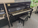 Kemble K121ZT Upright Piano in Polished Ebony with Height Adjustable Stool Serial No: 313268 | Second Hand