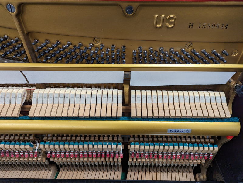 Reconditioned As New Yamaha U3 Upright Piano With Stool; Ser No H1550814