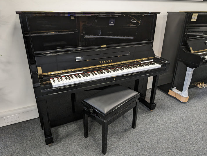 Yamaha UX (upgraded U3) Upright Piano in Polished Black Serial No: 2408434 | RECONDITIONED AS NEW