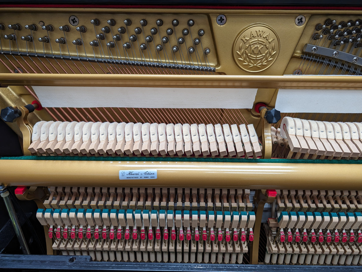 Kawai BS2N Upright Piano oin Polished Black Serial No: 2130158 | RECONDITIONED AS NEW