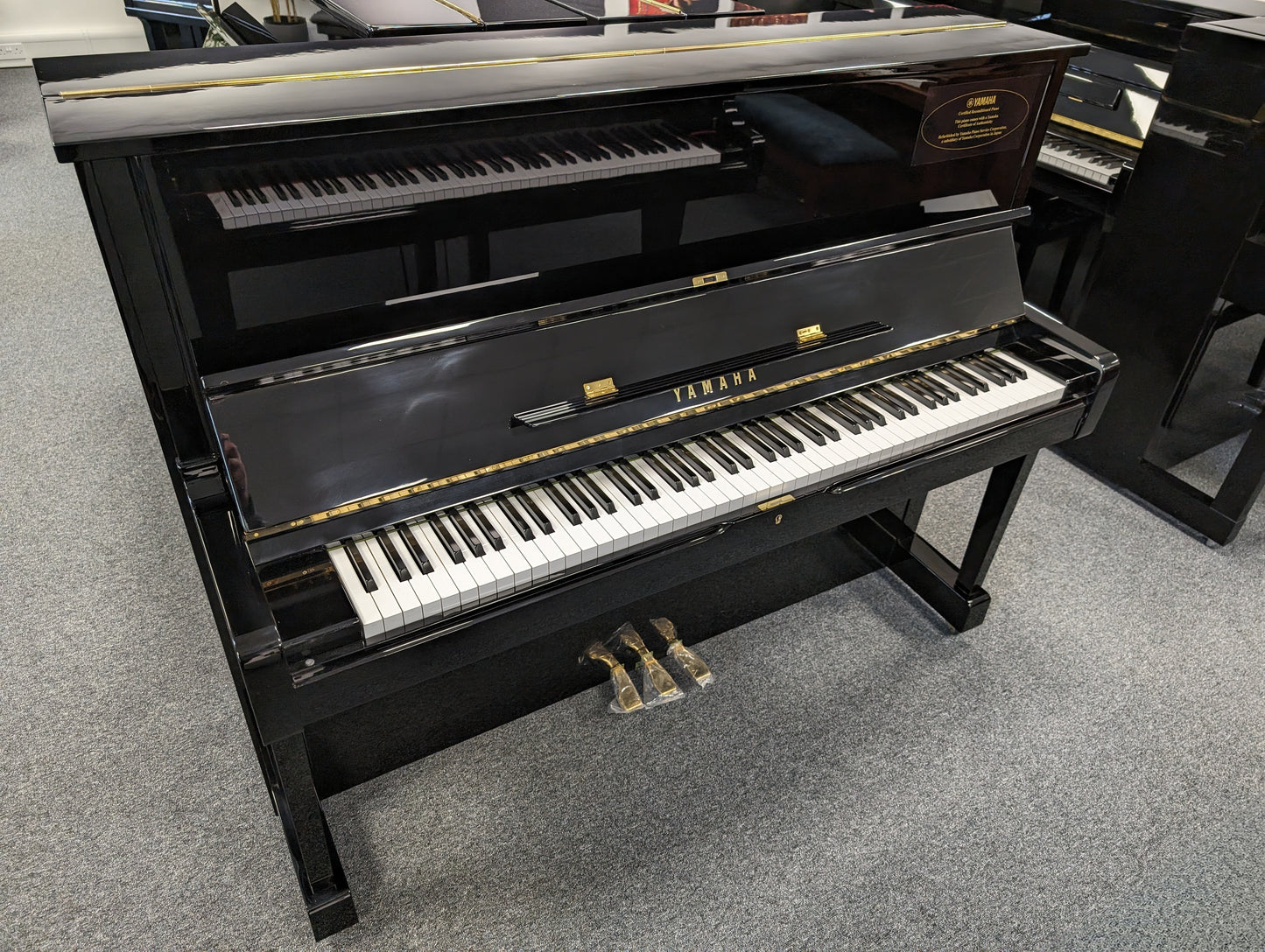 Yamaha Certified Reconditioned U1 Upright Piano With Stool; Ser No H1866316