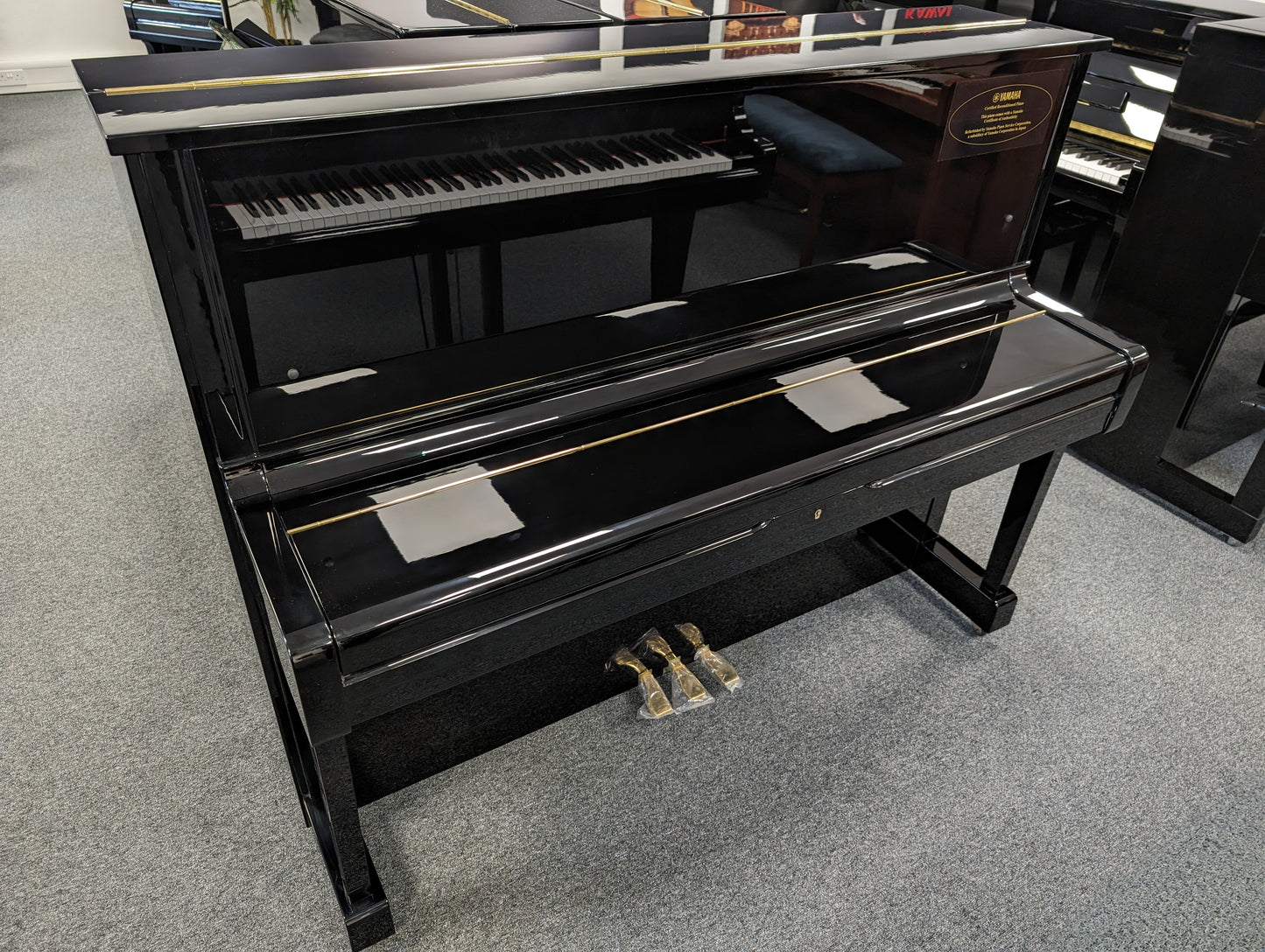 Yamaha Certified Reconditioned U1 Upright Piano With Stool; Ser No H1866316