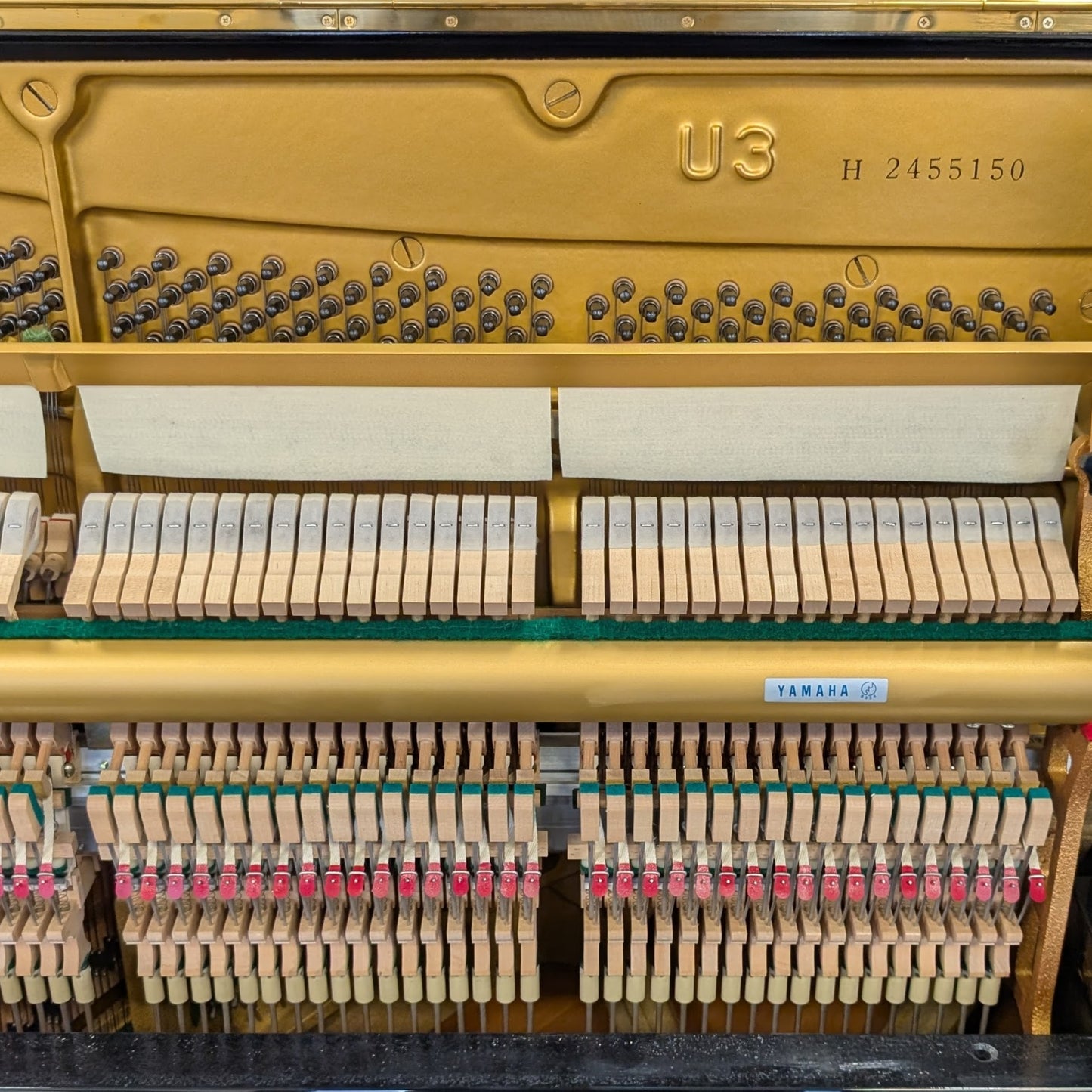 Yamaha Certified Reconditioned U3 Upright Piano with Stool: Serial No: H2455150