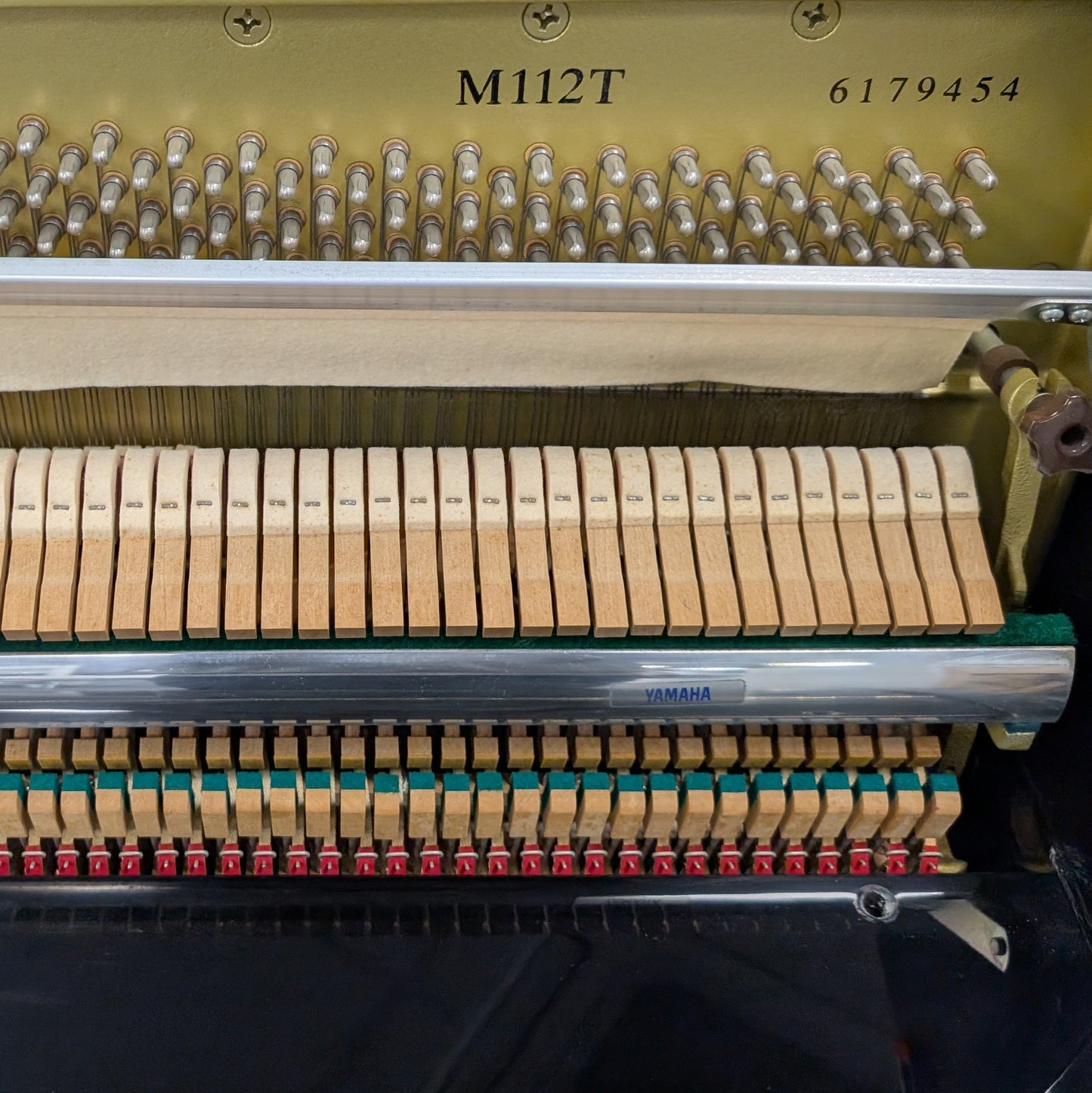 Yamaha M112 Upright Piano; Polished Ebony: Serial No: 6179454 | Second Hand