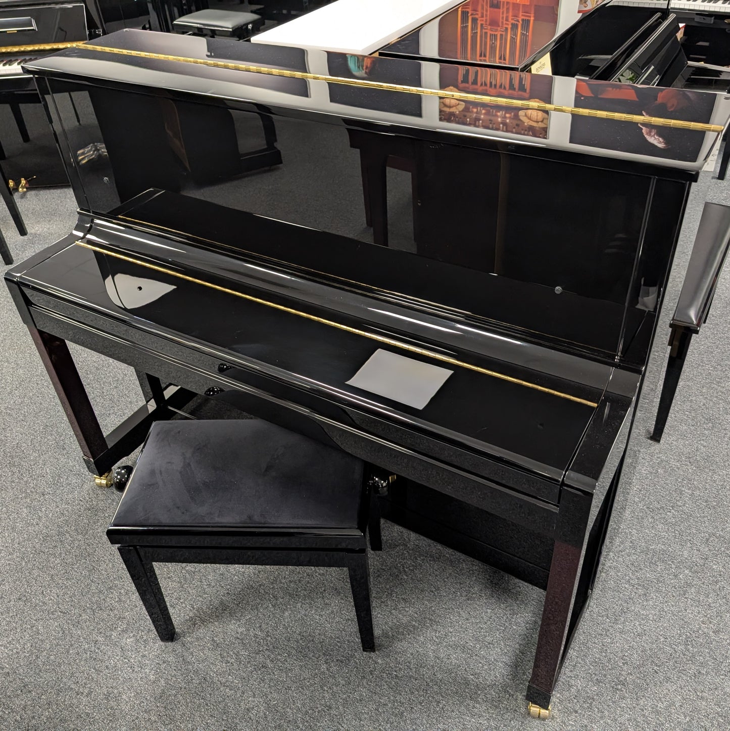 Hailun H1EP Upright Piano in Polished Ebony: Serial No: 1555636 | Second Hand