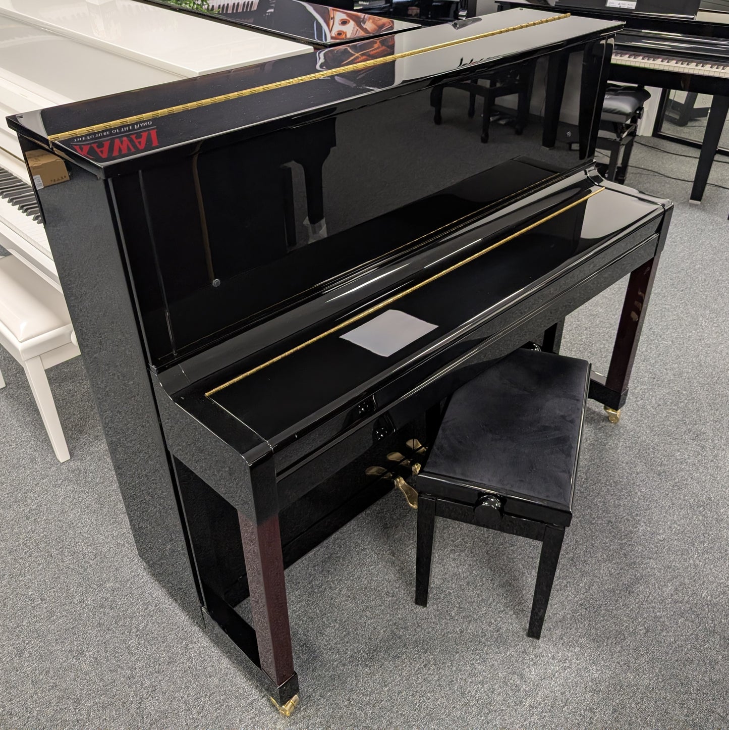 Hailun H1EP Upright Piano in Polished Ebony: Serial No: 1555636 | Second Hand