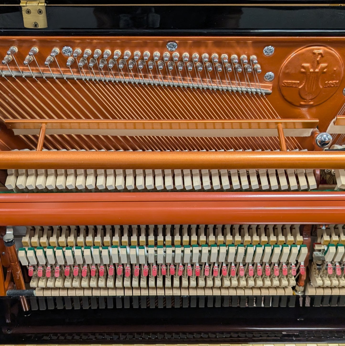 Feurich 115 Upright Piano In Polished Ebony: Serial No: F14672 | Second Hand