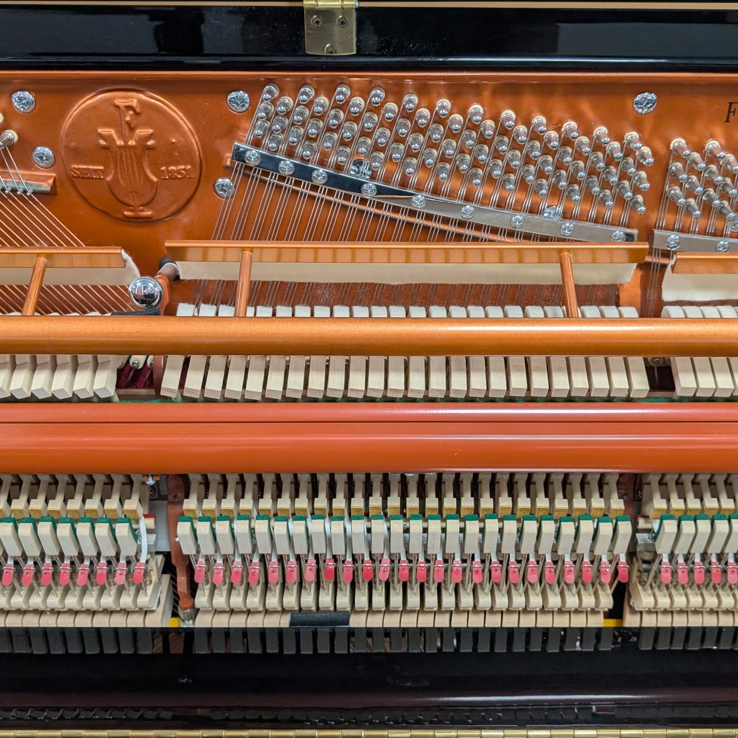 Feurich 115 Upright Piano In Polished Ebony: Serial No: F14672 | Second Hand