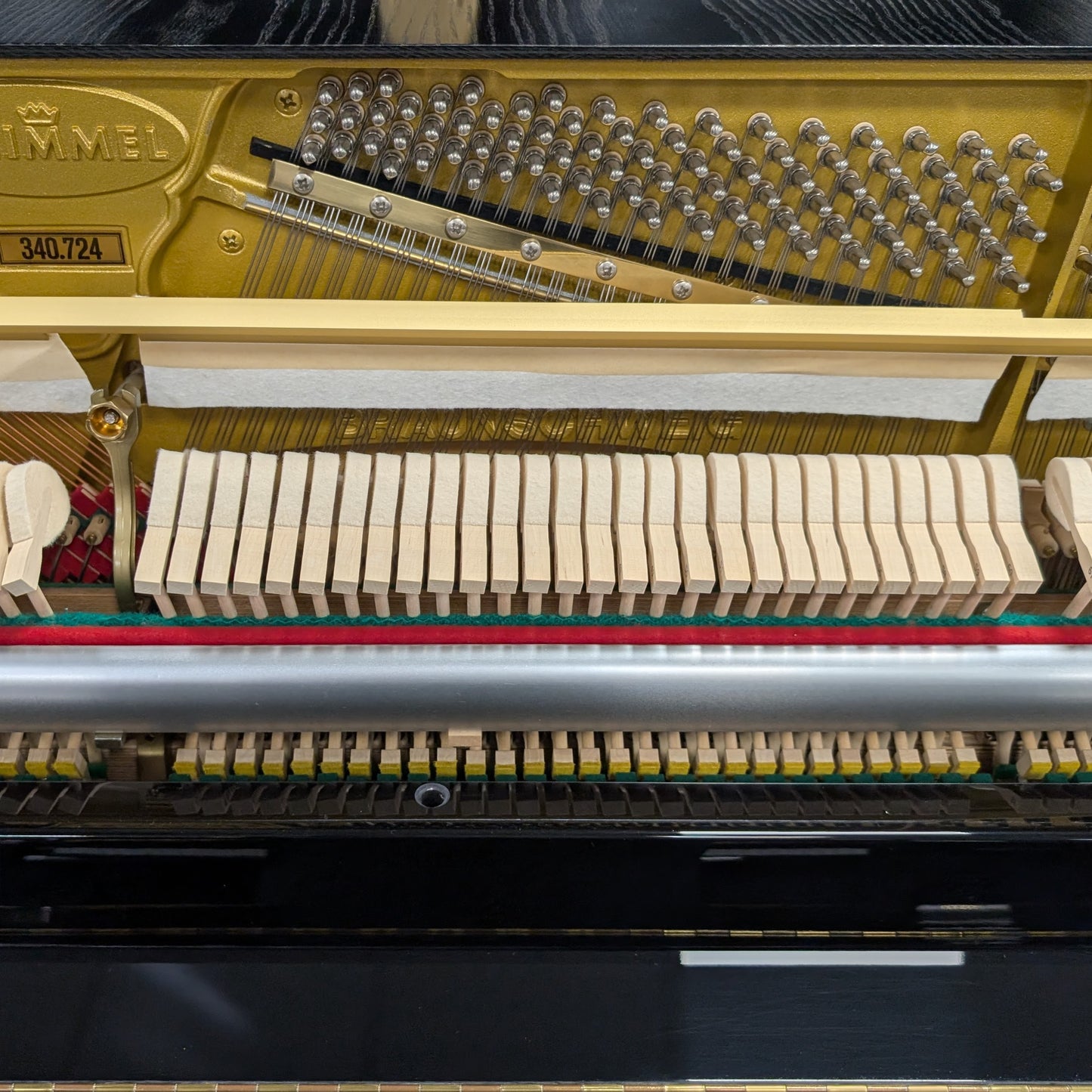 Schimmel 116 Upright Piano In Polished Ebony: Serial No: 340724 | Second Hand